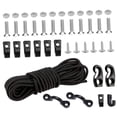 thumbnail image 4 of BESTYASH Black Kayak Bungee Rigging Kit Elastic Cord Secure Gear 1Set, 4 of 8