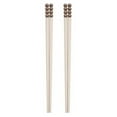 thumbnail image 2 of Ludlz 2 Pairs Chinese Chopsticks Smooth Surface Food Grade Reused Comfortable Grip Sturdy Tableware Alloy Sugar-coated Haws Diner Chopsticks Dining Room Supply, 2 of 8