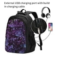 thumbnail image 2 of Vsdgher Lilac Print Travel Laptop Backpack, Laptops Backpack with USB Charging Port, Water Resistant Computer Bag Gift for Men & Women, 2 of 7