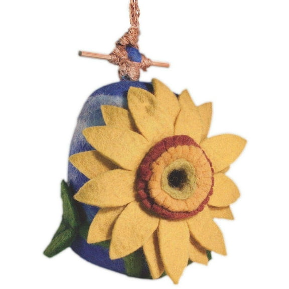 Felt Birdhouse Sunflower Wild Woolies