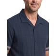 thumbnail image 6 of Havanera Men’s and Big Men's Horizontal Panel Print 100% Viscose Short Sleeve Shirt, S-5XL, 6 of 8