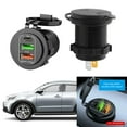 thumbnail image 2 of Fast Charging 45W Car Socket 4 Port USB Chargers Waterproof Dustproof Adapter for 12V-24V Automotive Marine Use, 2 of 8