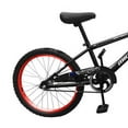 thumbnail image 6 of USToyOutlet 20" BMX Steel Frame U-Brake Alloy Bicycle, One Piece Black Crank, Alloy Stem Black, Handlebar-ED & Seat post-ED, Alloy Rims-Red Kid's Bike - Black, 6 of 7