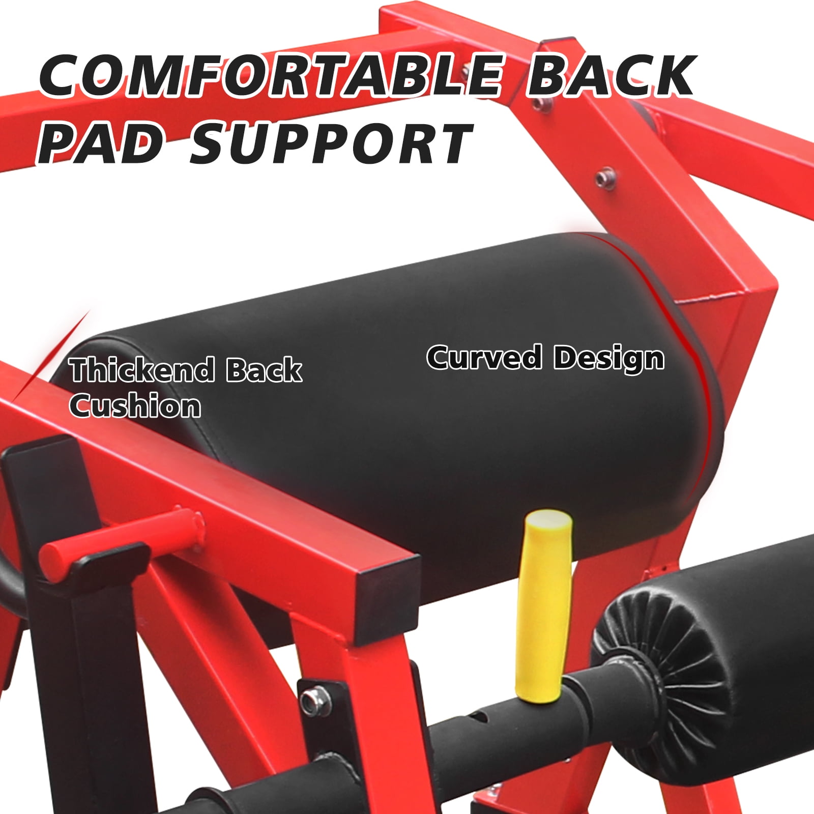 LiviNest Harness-Free Hip Thrust Machine: 1-Pull Locking Bar for Home Gym Safety - 4-Angle Adjustable Pedals for Glute Muscle Building & Butt Shaping - Heavy Duty Steel Frame with Double-Sided Weight