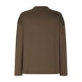 thumbnail image 4 of Rollbacks & More Womens Tops Long Sleeve,Fall Fashion Plus Size Tops Clearance under $5,Women Loose Buttons Casual Long Sleeve Pullover Sweatshirts Tops Blouses Brown S, 4 of 7