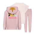 thumbnail image 2 of Disney Princess Girls Hoodie 3 Piece T-Shirt and Jogger Pants Set for Toddlers and Big Kids – Pink, 2 of 5