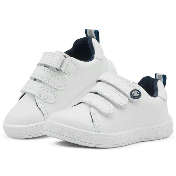 Tenis Escolar Bubble Gummers para Niño Ajuste Velcro Blanco 15