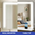 thumbnail image 2 of ModFusion 32" x 24" Bathroom Mirror with Seamless LED Lights & Bluetooth Speaker, Lighted Wall Vanity Mirror with Wireless Charger & USB Charging Port, 2 of 10