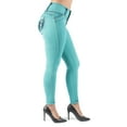 thumbnail image 5 of Fashion2Love Women's Plus / Juniors Size Colombian Design Butt Lift Mid Waist Skinny Jeans, 5 of 8