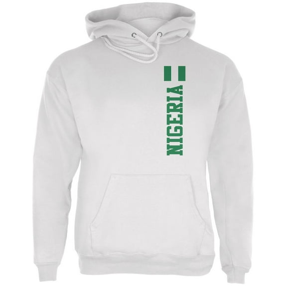 World Cup Nigeria Mens Hoodie White MD