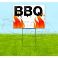 thumbnail image 1 of Bbq Flames (18" x 24") Yard Sign, Includes Metal Step Stake, 1 of 6