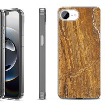 Shockproof Protective Phone Case for iPhone 16e, by OneToughShield - Marble / Earth