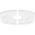 thumbnail image 2 of 26"W x 17 3/8"H x 6"ID x 14"C x 1"P Kailey Architectural Grade PVC Contemporary Ceiling Medallion, Two Piece, 2 of 11