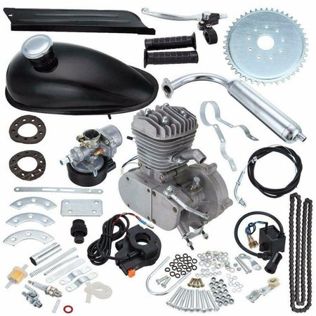New 2-Strokes 80cc Bicycle Petrol Gas Engine Kit DIY Motor Scooter For 24"/26"