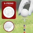 thumbnail image 2 of 50pcs 83mm Golf Tees Plastic Big Cup Transparent with US Flag Accessories TE021-A 50pcs, 2 of 5