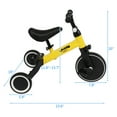 thumbnail image 2 of 3 Wheel Baby Balance Bike Kids Trike ,Tricycles with Adjustable Seat & Handlebar, Removable Pedals, 3 in 1 Kids Tricycles for 1-3 Years Old  Boys Girls Toddler Bike(Yellow), 2 of 9
