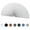 White, variant on Arch Window Shade Light Filtering Pleated Shade Half Circle Self Adhesive Fabric Blinds Room Darkening Shades Stick on Easy Install Blinds Semi Circle Window Cover White 75CM
