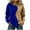 Blue-1, variant on Gytharion 2026 Women's Hoodless Sweatshirts Color-blocking Crew Neck Long Sleeve Sweatshirts Fashion Casual Loose Pullovers