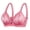Red, variant on Lace Push-Up Bra Women Solid Color Comfortable Hollow Out Bra Underwear No Underwire Tall Size Full Coverage Bra, Style 11580, Blue 38B