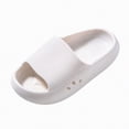 thumbnail image 3 of TOWED22 Kids Cloud Slides Boys Girls Pillow Slippers Shower Slip on Slide Sandals(White,2), 3 of 6