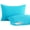 Blue (Microfiber), variant on NTBAY 2 Pack Cotton Down Alternative 13x18 Pillows, Machine Washable - Soft and Breathable Travel Small Pillows for Sleeping, Ideal for Daycare, Crib, Cot