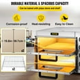 thumbnail image 5 of Vevor 1300W Electric Indoor Double Deck Layer Countertop Pizza Oven, Stainless Steel, 5 of 9