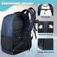 thumbnail image 7 of WOLT Healthyblue Bowling Ball Bag 2Ball Bowling Backpack with Protective Foam Padded & Shoe Compartment, 7 of 7