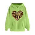 thumbnail image 2 of SOOMLON Valentines Day Hoodies for Women Lover Valentines Gift Plus Size Comfy Long Sleeve Crew Neck Sweatshirts Tops Funny Love Heart Graphic Pullovers Shirts Fashion Holiday Clothes 2025 Green L, 2 of 5