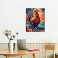 thumbnail image 3 of Nawypu Tropical Beach Cocktail Bar Funny Rooster Chicken Wall Art for Living Room Rooster Kitchen Farm Animal Canvas Wall Art Bath Laundry Home Decorations Canvas Print, 3 of 5