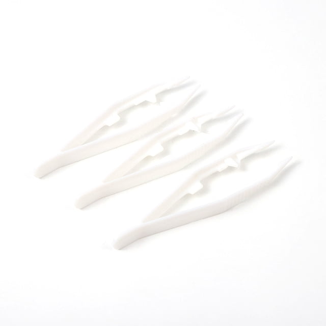 Ounissouiy Pinzas desechables de 3 uds, pinzas de plástico de seguridad coloridas, juguetes de Clip duraderos divertidos, juguete artesanal, Juguetes de construcción Blanco