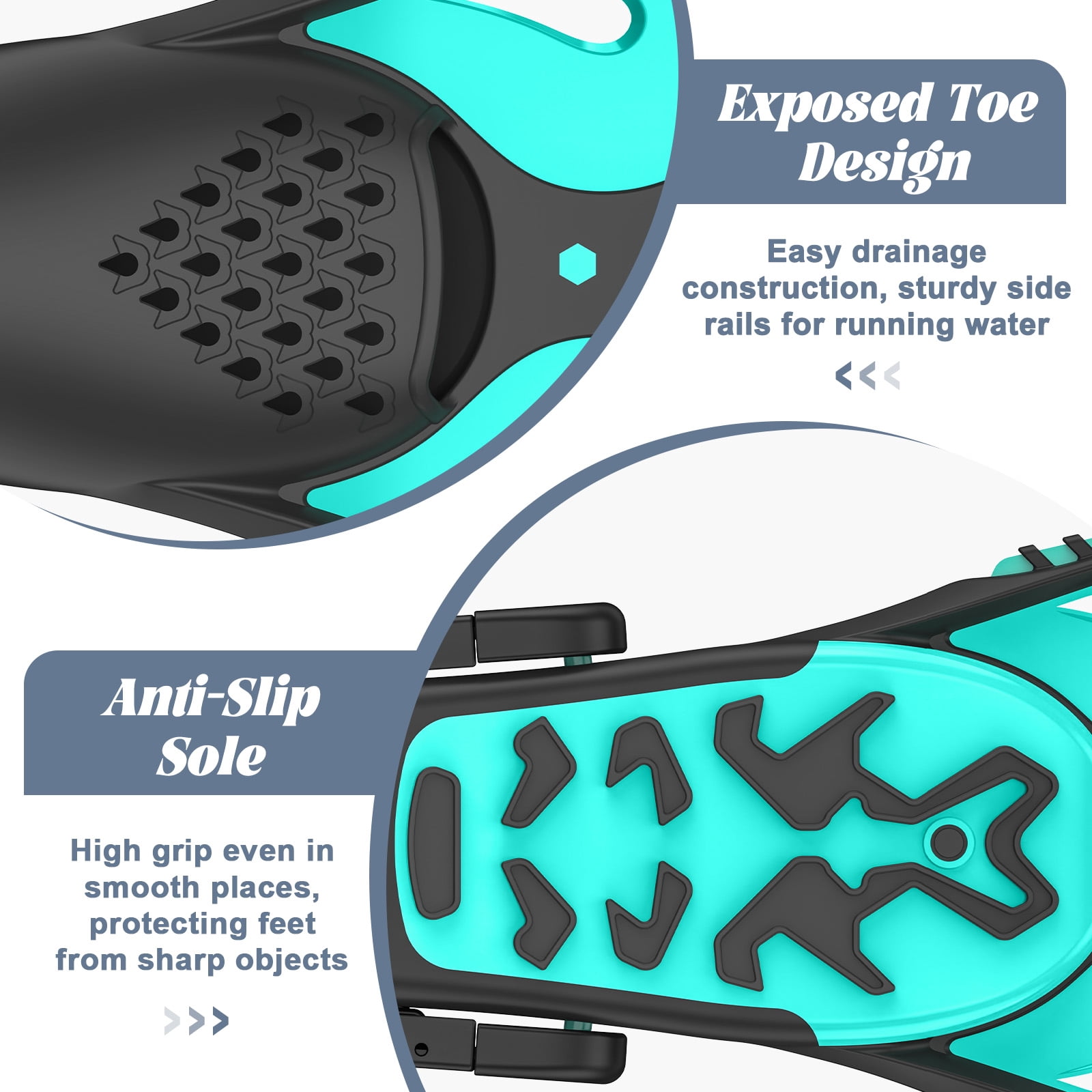 MATEPROX Adult Swim Fins Adjustable Short Blade Dving Flippers Travel Size for Snorkeling-S/M,Green