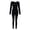 C-Black71, variant on DHFJKG Women's Seamless Workout Jumpsuit Long Sleeve With Tunmb Hole Square Neck Tight Tummy Control Yoga Sportswear Trendy Onesie
