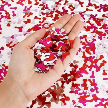 1 Pack Colorful Glitter Confetti Cute Sprinkle Party Table Decoration for Valentine's Day Confetti Cannon Celebration Wedding Engagement Supplies Set H1 Y4