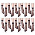 thumbnail image 1 of Linyer 10 Pairs Socks Ultrathin Lightweight Not Easy to Break Wear-resistant Breathable Invisible Socks for Summer Black, 1 of 3