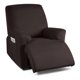 thumbnail image 1 of Nvzi Funda de sofá elástica de jacquard, funda de sillón reclinable para sala de estar, fácil de instalar, lavable, protector de sofá para 1 asiento (marrón), 1 of 1