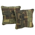 thumbnail image 2 of 18-inch Double-corded Patterned Tapestry Square Throw Pillows with Inserts (Set of 2), 2 of 7