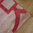 thumbnail image 3 of HAND KNOTTED WOOL GEOMETRIC MODERN AREA RUGS - 6'x9', Rectangle Shape, Beige Red Color, Classic Traditional Design, Low Pile Handmade Area Rugs for Living Room, Bed Room (N00944), 3 of 10