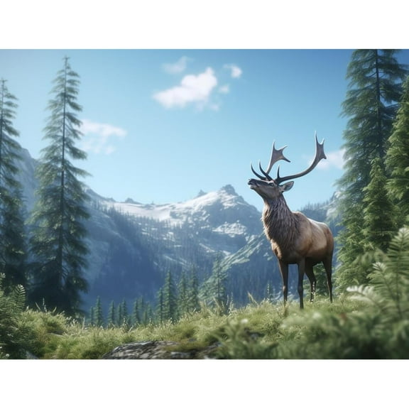 Adult Jigsaw Puzzle300 Pieces Deer Family Fun and Casual Beginner Puzzles Educational