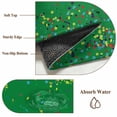 thumbnail image 6 of Round Area Rug 4 Ft, Grass Green Birthday Washable Non-Slip Circle Carpet for Living Room/Bedroom, Colorful Confetti Ribbons Polka Dots Classroom Low-Profile Crawling Mats Collection Rugs for Indoor, 6 of 7