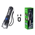 thumbnail image 1 of Outdoor Flashlight for Emergencies High Power Rechargeable Handheld Light with Multiple Modes Bright LED USB-C Fast Charge Cob Side Warning Light Durable Aluminum Build for Hiking and Adventure, 1 of 5