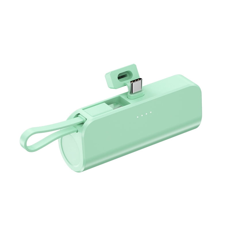 Portable charger, a mini power bank with 10W output and 5000mAh capacity, is a fast-charging battery pack suitable for all mobile phone types and compatible with all iPhone series