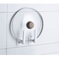 thumbnail image 4 of Gancho sin costuras para baño, sin perforaciones, colgador resistente y duradero, baño con gran capacidad de carga, cocina, estante multifunción, pared de almacenamiento y acabado, autoadhesivo, 2 paq, 4 of 5