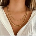 thumbnail image 5 of Stainless Steel Twisted Rope Chain Gold Plated Necklace Men Women, 5 of 6