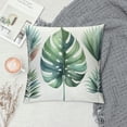 thumbnail image 2 of COMIO Blue Green Tropical Pillow Covers Summer Palm Monstera Leaf Outdoor Decorative Throw Pillows Farmhouse Botanical Pillowcases Cushion Case Decor for Home Sofa Couch Bed White, 2 of 5