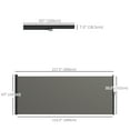 thumbnail image 3 of Outsunny 13' x 5' Retractable Side Awning, Garden Privacy Screen, Dark Grey, 3 of 9