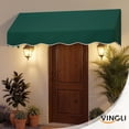 thumbnail image 7 of 6x2 FT Outside Window Awning, Door Awnings for Sunshade & Waterproof, Patio Manual Retractable Awning for Door Entrance in Balcony, Backyard, Garden, Dark Green, 7 of 7