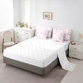 thumbnail image 5 of Homewish Pink Bowknot 7-Piece Bedding Comforter Set for Children Teens Girls,Dreamy Princess King Bedding Sets,Chic Floral Flowers Ultra Soft Bed Sheets,Luxury Bedroom Decor,Reversible, 5 of 8