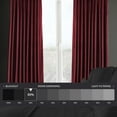 thumbnail image 2 of HPD Half Price Drapes Cinema Red Heritage Plush Velvet Room Darkening Curtains for Bedroom & Living Room Curtains (1 Panel), Window Curtains 108 inches long, Extra Wide Curtains & Drapes, 100W X 108L, 2 of 10