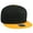 Gld/Blk/Blk, variant on OTTO SNAP Cotton Twill Round Flat Visor 6 Panel Pro Style Snapback Hat - Gray