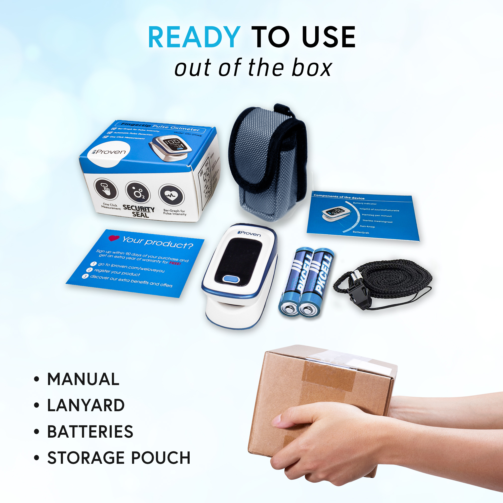 Buy iProven Pulse Oximeter Fingertip Oxygen Concentrator Oxygen Finger